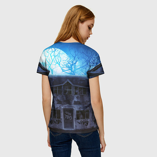 Женская футболка Альберт Эйнштейн зомби / 3D-принт – фото 4