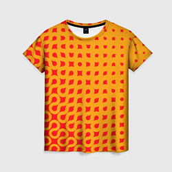 Женская футболка Оранжевая абстракция