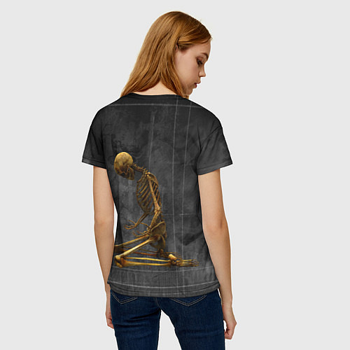 Женская футболка The bones / 3D-принт – фото 4