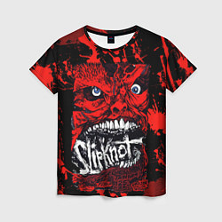 Женская футболка Slipknot red blood