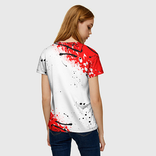 Женская футболка Цветущая сакура / 3D-принт – фото 4