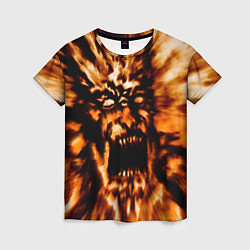 Женская футболка Fire demon scream