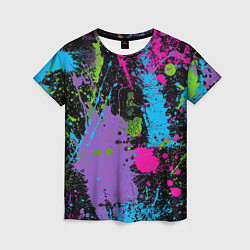 Женская футболка Для граффити - абстрактные брызги