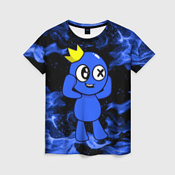 Женская футболка Роблокс: Синий огонь