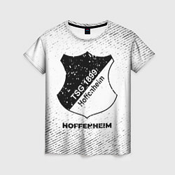 Женская футболка Hoffenheim с потертостями на светлом фоне