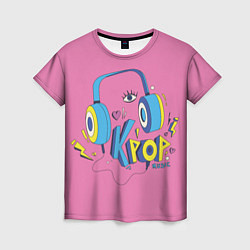 Женская футболка K-pop музыка