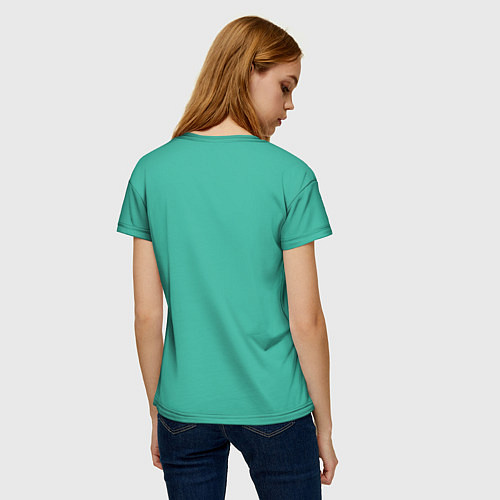 Женская футболка Чел в нирване / 3D-принт – фото 4