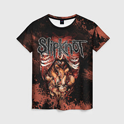 Женская футболка Slipknot horror
