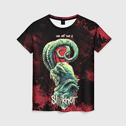 Женская футболка Slipknot - козел
