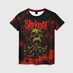 Женская футболка Slipknot череп