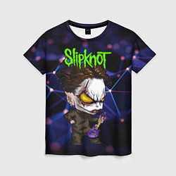 Женская футболка Slipknot dark blue