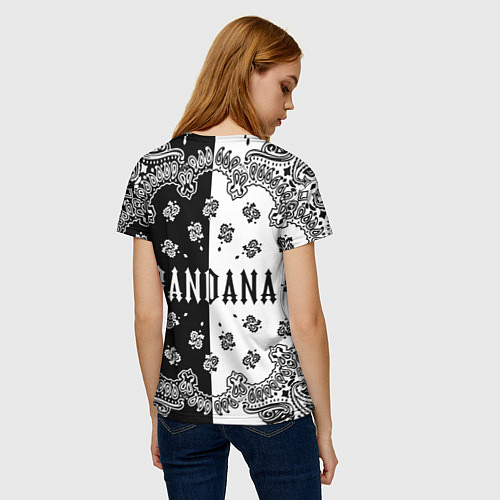 Женская футболка Бандана Кизару Биг Бейби Тейп контраст цветов / 3D-принт – фото 4