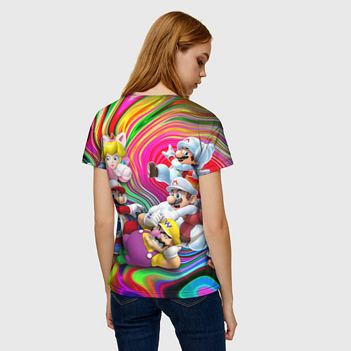 Женская футболка Super Mario - Gaming aesthetics - Collage / 3D-принт – фото 4