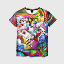Женская футболка Super Mario - Gaming aesthetics - Collage