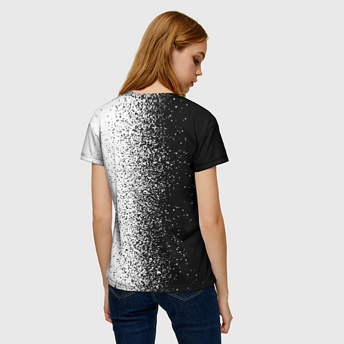 Женская футболка Пауэр - Брызги - Человек-бензопила / 3D-принт – фото 4