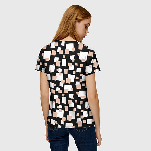 Женская футболка Геометрические фигуры разных размеров / 3D-принт – фото 4