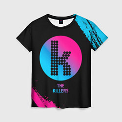 Женская футболка The Killers - neon gradient