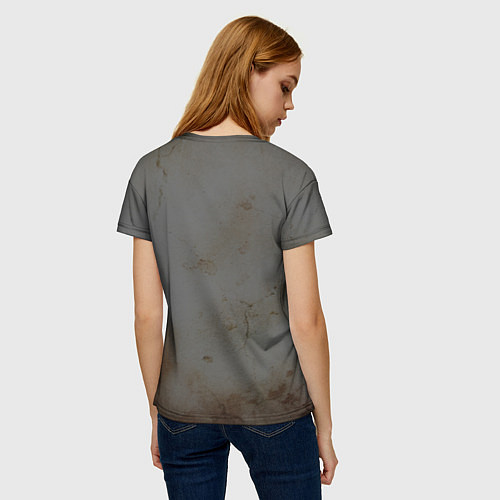 Женская футболка Corrosion - рыжая ржавчина / 3D-принт – фото 4