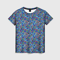 Женская футболка Паттерн из цветочных узоров