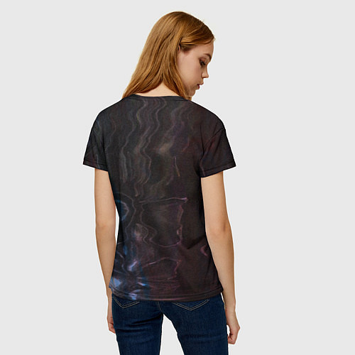 Женская футболка GLITCH - Визуальная ошибка / 3D-принт – фото 4