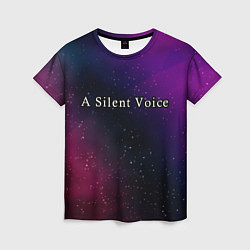 Женская футболка A Silent Voice gradient space