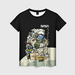 Женская футболка NASA - Help! Astronaut - Joke