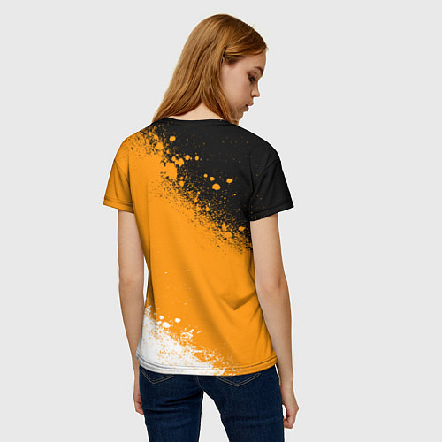 Женская футболка Имперский флаг - триколор / 3D-принт – фото 4