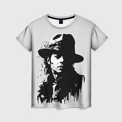 Женская футболка Майкл Джексон - рисунок
