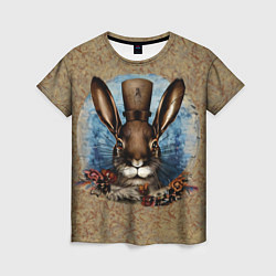 Женская футболка Ретро кролик