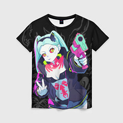 Женская футболка Ребекка: Cyberpunk