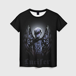 Женская футболка Повелитель тьмы на подработке - Падший ангел Люциф