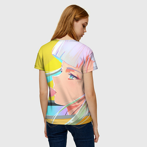 Женская футболка Люси жует жвачку / 3D-принт – фото 4