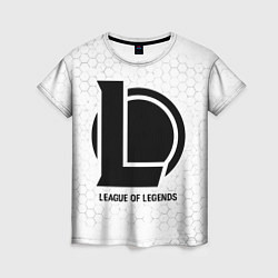 Женская футболка League of Legends glitch на светлом фоне