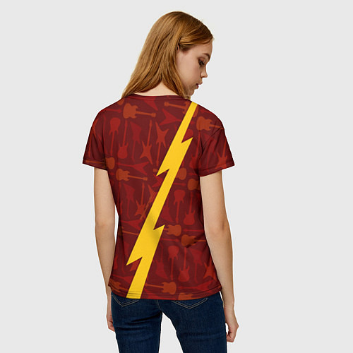 Женская футболка Twenty One Pilots гитары и молния / 3D-принт – фото 4