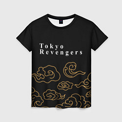 Женская футболка Tokyo Revengers anime clouds