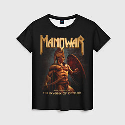 Женская футболка Manowar rock