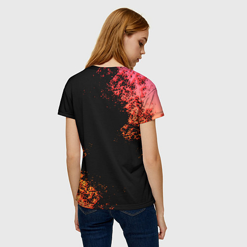 Женская футболка Roblox logo gradient / 3D-принт – фото 4