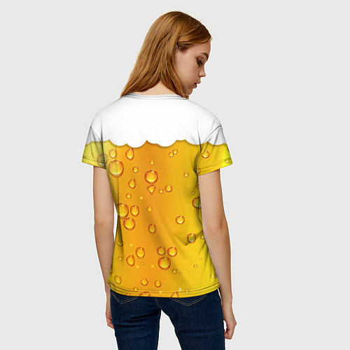 Женская футболка С новым пивом / 3D-принт – фото 4
