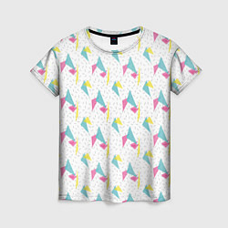 Женская футболка Паттерн треугольники