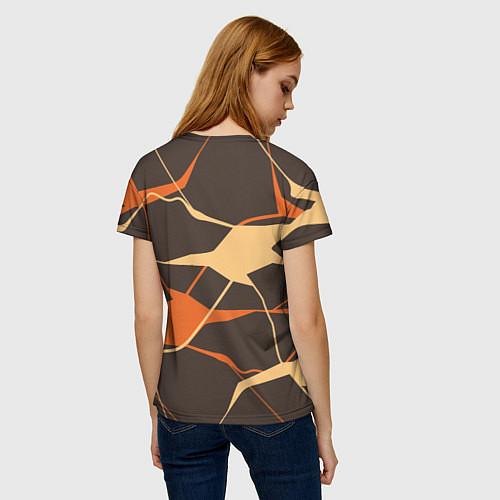Женская футболка Лисичка-рыжая сестричка / 3D-принт – фото 4