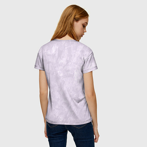 Женская футболка Портрет Тома Харди в геометрическом стиле / 3D-принт – фото 4