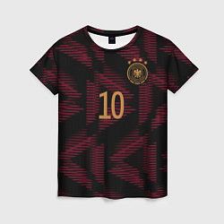 Женская футболка Гнабри Сборная Германии ЧМ 2022 выездная