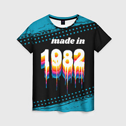 Женская футболка Made in 1982: liquid art