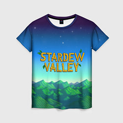 Женская футболка Горы Stardew Valley