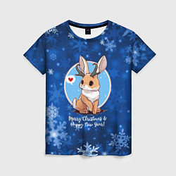 Женская футболка Кролик - символ нового года
