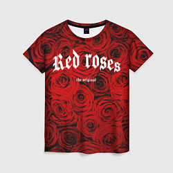 Женская футболка Красный розы