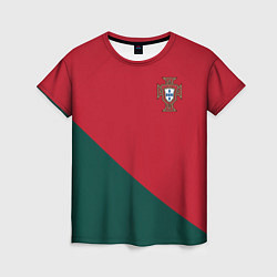Женская футболка Форма сборной Португалии ЧМ 2022