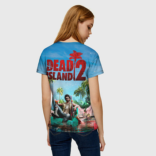 Женская футболка Dead island two / 3D-принт – фото 4