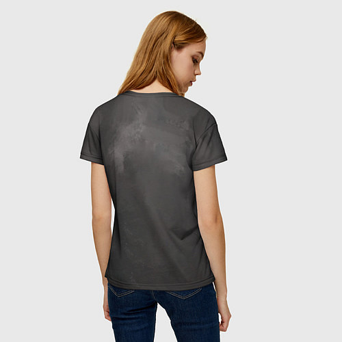 Женская футболка Уэнсдэй маслом / 3D-принт – фото 4