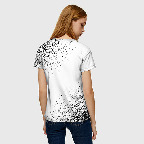 Женская футболка Девушка охранник - определение на светлом фоне / 3D-принт – фото 4